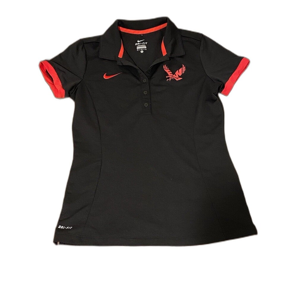 Womens DruFit Size Medium Golf Short Sleeve Polo Black Athleisure